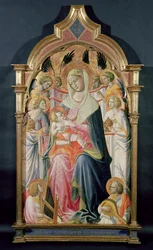 Jungfrau und Kind mit Engeln